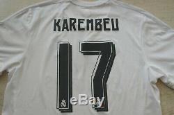 Real Madrid Karembeu Match Worn/issue Shirt