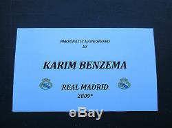 Real Madrid Karim Benzema Authentic Signed Away Shirt Jersey New Photo Proof