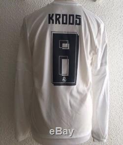 Real Madrid Kroos Germany Player Issue Adizero Match Prepared Unworn Jersey