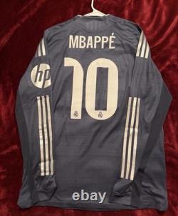 Real Madrid Kylian Mbappe Authentic Away Soccer Jersey
