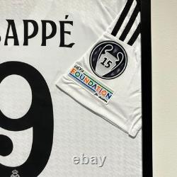 Real Madrid Kylian Mbappe Jersey Framed, Kylian Mbappe Shirt Framed