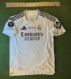 Real Madrid Kylian Mbappe Super Cup Final 24/25 Home Jersey Size 2XL IX8095 NWOT