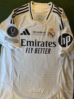 Real Madrid Kylian Mbappe Super Cup Final 24/25 Home Jersey Size 2XL IX8095 NWOT