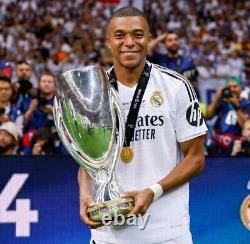 Real Madrid Kylian Mbappe Super Cup Final 24/25 Home Jersey Size L IX8095 NWOT