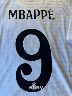 Real Madrid Kylian Mbappe Super Cup Final 24/25 Home Jersey Size L IX8095 NWOT