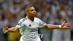Real Madrid Kylian Mbappe Super Cup Final 24/25 Home Jersey Size L IX8095 NWOT