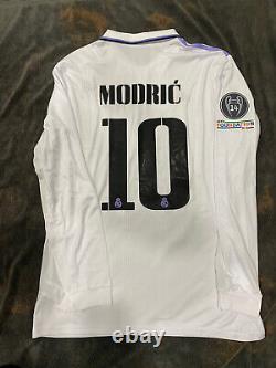 Real Madrid Long Sleeve Home Jersey 2022/2023 XXL Lukas Modric Croatia