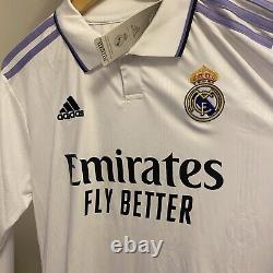 Real Madrid Long Sleeve Jersey White 2022/23 Size large