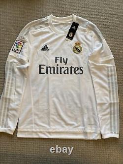 Real Madrid Long Sleeve Toni Kroos 2015-16 Home Jersey Bnwt Size Small