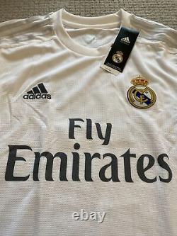 Real Madrid Long Sleeve Toni Kroos 2015-16 Home Jersey Bnwt Size Small