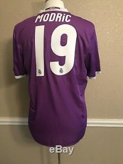 Real Madrid Luca Modric Croatia Player Issue Adizero Jersey Match Football Shirt