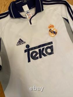 Real Madrid Luis Figo 2000/2001 Large Jersey Teka Authentic