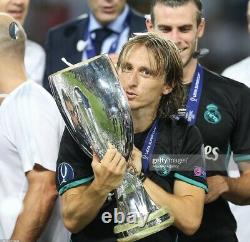 Real Madrid Luka Modric Super Cup 6 Croatia Player Issue Adizero Jersey Shirt