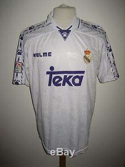 Real Madrid MATCH WORN home football shirt soccer jersey trikot camiseta size L