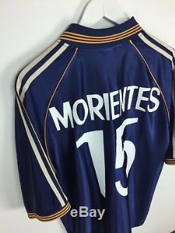 Real Madrid MORIENTES #15 98/99 MINT Third Football Shirt (XL) Soccer Jersey