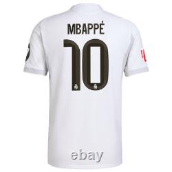 Real Madrid Mbappe 9 Adidas Mens 2025 2026 Home Authentic Player Jersey White