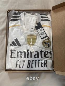 Real Madrid Mbappe #9 Home Soccer Jersey Size L