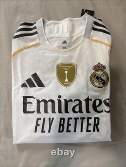 Real Madrid Mbappe #9 Home Soccer Jersey Size L