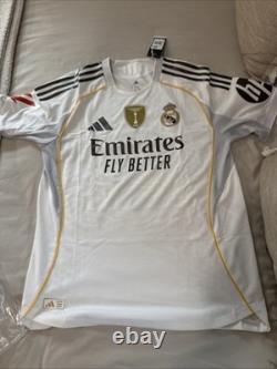 Real Madrid Mbappe #9 Home Soccer Jersey Size L