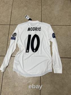 Real Madrid Modric CL Croatia Size Medium Authentic Player Heat Ready Jersey