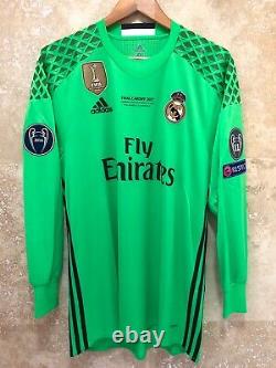 Real Madrid Navas 2016-2017 Champions League Final Cardiff player issue jersey