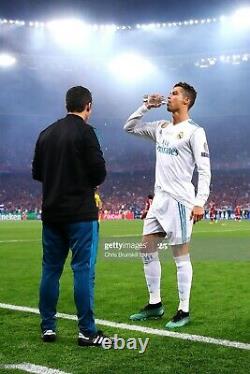 Real Madrid Official 17-18 Final Kiev Ronaldo Long Sleeve Jersey LS Shirt (L)