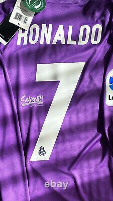 Real Madrid Official 2016-2017 Ronaldo Long Sleeve Jersey LS La Liga Shirt (M)