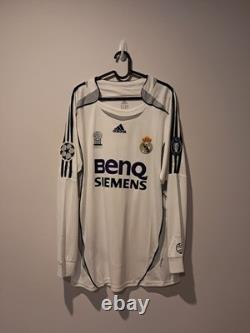 Real Madrid Player Issue Home L/S Shirt Jersey 2006/2007 No. 17 V. Nistelrooy XL
