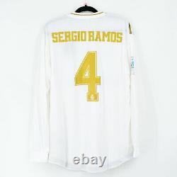 Real Madrid Player Issue Shirt Final Supercopa 2020 #4 SERGIO RAMOS L Jersey