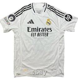 Real Madrid Player Version Home Jersey UCL 24/25 MBAPPE #9 Size M (Slim Fit)