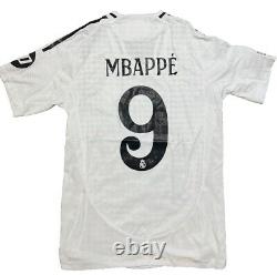Real Madrid Player Version Home Jersey UCL 24/25 MBAPPE #9 Size M (Slim Fit)