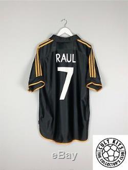 Real Madrid RAUL #7 99/01 Away Football Shirt (XL) Soccer Jersey Adidas