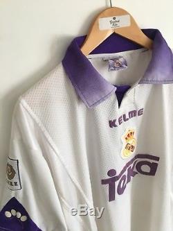 Real Madrid ROBERTO CARLOS #3 Home 1997/98 Shirt (L) Retro Football Jersey Top