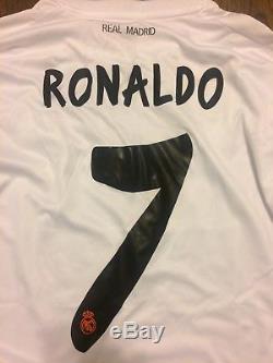 Real Madrid RONALDO Jersey FORMOTION UK SIZE 8 Large NWT UCL FINAL 2014 RARE