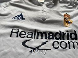 Real Madrid Raul 2001-2002 Adidas Home T-Shirt size Medium RARE VINTAGE JERSEY