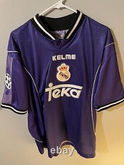 Real Madrid Raul Jersey Maglia Kit 1997 Vintage Spain La Liga Classic Rare 90s