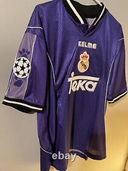 Real Madrid Raul Jersey Maglia Kit 1997 Vintage Spain La Liga Classic Rare 90s