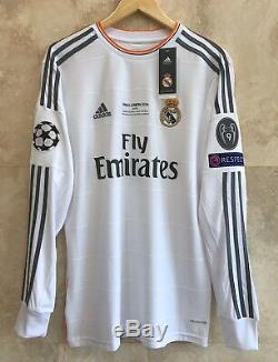 Real Madrid Ronaldo 2013-2014 UEFA Champions League Final Lisbon jersey size L