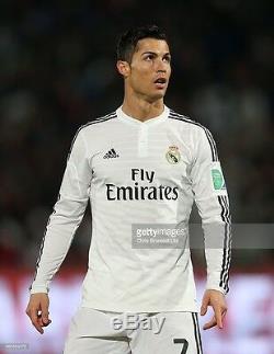 Real Madrid Ronaldo 2014 Club World Cup Adizero player version jersey size M