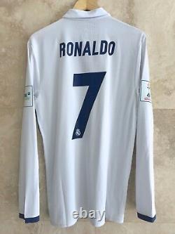 Real Madrid Ronaldo 2016 Club World Cup adizero player issue match jersey