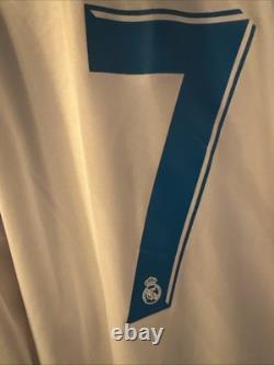 Real Madrid Ronaldo 2017-2018 Home Size Medium Football Shirt Soccer Jersey LS