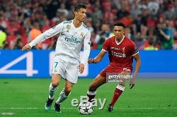 Real Madrid Ronaldo 2017-2018 UCL Final Kyiv adizero player issue match jersey