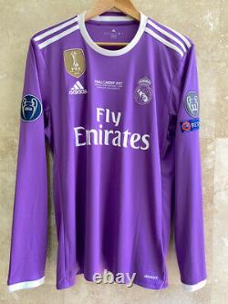 Real Madrid Ronaldo 2017 Champions League Final Cardiff Climacool jersey size M