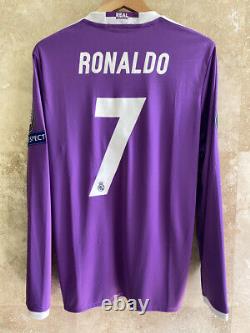 Real Madrid Ronaldo 2017 Champions League Final Cardiff Climacool jersey size M