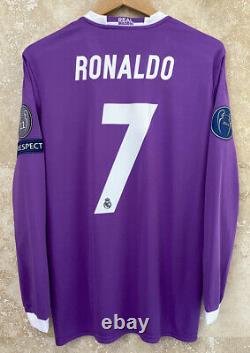 Real Madrid Ronaldo 2017 Climacool Champions League Final Cardiff jersey
