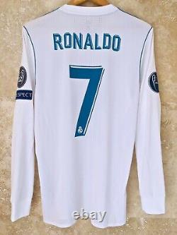 Real Madrid Ronaldo 2018 Champions League Final KYIV player issue match jersey
