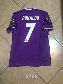 Real Madrid Ronaldo 8 Juventus Player Issue Adizero Match Unworn Football Jersey