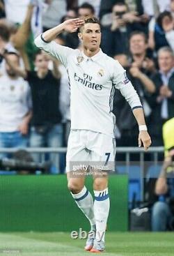 Real Madrid Ronaldo 8 Man U Champions Player Issue Adizero Jersey Football Shirt