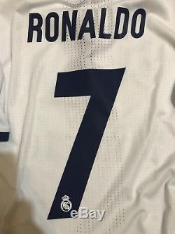 Real Madrid Ronaldo 8 Player Issue Adizero Match Unworn Shirt Super Cup Jersey