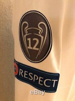 Real Madrid Ronaldo CL Adizero Prepared Match Issue Shirt Final Football Jersey